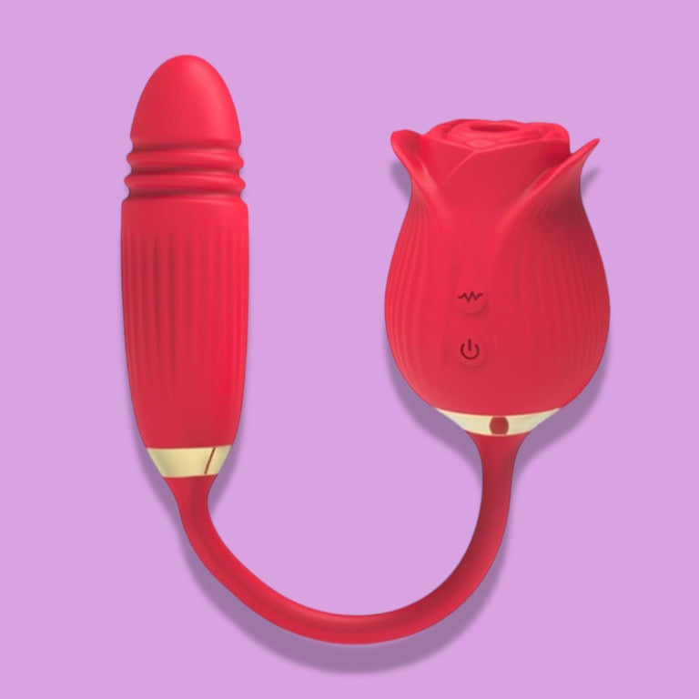 Vibrador vaginal y clitorial Rosa dual